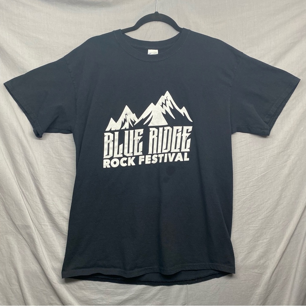 Blue Ridge Rock Festival T-Shirt Black Men's Size | L‎